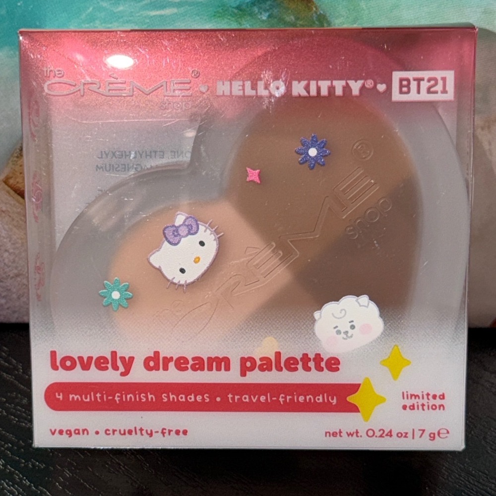 The Creme Shop X Hello Kitty BT21 Lovely Dream Palette 4 Shades Limited Edition